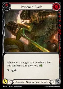 Poisoned Blade (Red) (Regular) - The Hunted (Common) [HNT-185]