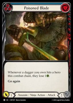 Poisoned Blade (Blue) (Regular) - The Hunted (Common) [HNT-187]