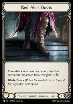 Red Alert Boots (Cold Foil) - The Hunted (Common) [HNT-195]