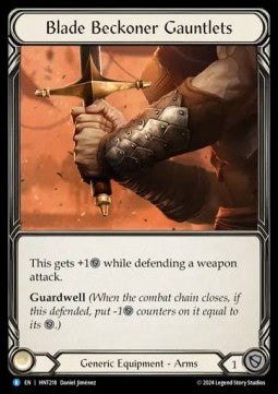 Blade Beckoner Gauntlets (Cold Foil) - The Hunted (Rare) [HNT-218]