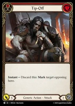 Tip-Off (Red) (Regular) - The Hunted (Common) [HNT-232]