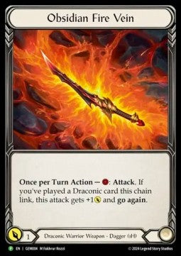 Obsidian Fire Vein (Cold Foil)