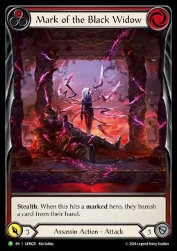 Mark of the Black Widow (Red) (Extended Art Rainbow Foil)