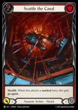 Scuttle the Canal (Red) (Extended Art Rainbow Foil) - GEM Pack Promos (Promo) [GEM-025]