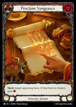 Proclaim Vengeance (Regular) - GEM Pack Promos (Promo) [GEM-018]