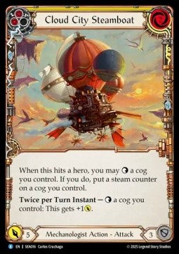Cloud City Steamboat (Yellow) (Rainbow Foil) - High Seas (Rare) [SEA-016]