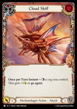 Cloud Skiff (Red) (Regular) - High Seas (Common) [SEA-024]