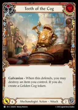 Teeth of the Cog (Red) (Rainbow Foil) - High Seas (Common) [SEA-030]
