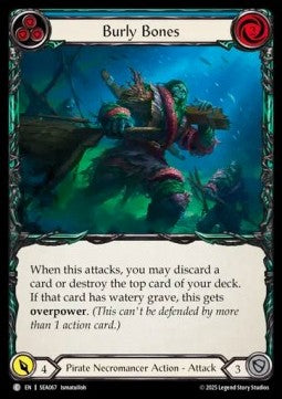 Burly Bones (Blue) (Rainbow Foil) - High Seas (Common) [SEA-067]