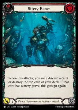 Jittery Bones (Red) (Rainbow Foil) - High Seas (Common) [SEA-068]