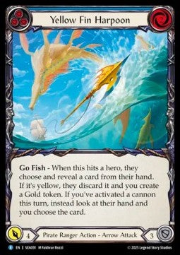 Yellow Fin Harpoon (Rainbow Foil) - High Seas (Rare) [SEA-091]