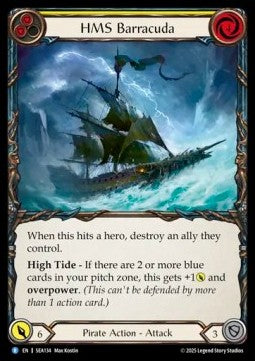 HMS Barracuda (Rainbow Foil) - High Seas (Rare) [SEA-134]