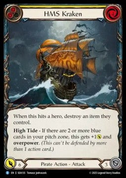 HMS Kraken (Rainbow Foil) - High Seas (Rare) [SEA-135]