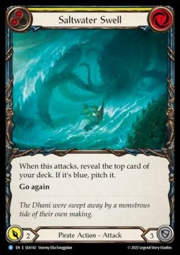 Saltwater Swell (Yellow) (Regular) - High Seas (Rare) [SEA-142]