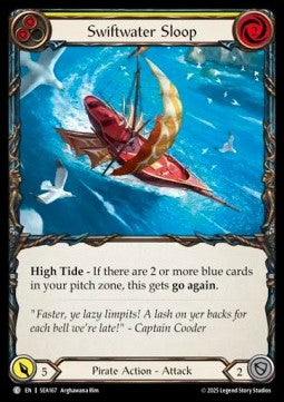 Swiftwater Sloop (Yellow) (Rainbow Foil) - High Seas (Common) [SEA-167]