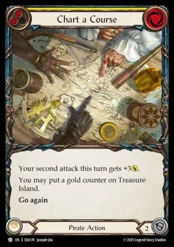 Chart a Course (Yellow) (Rainbow Foil) - High Seas (Common) [SEA-174]