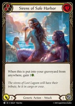 Sirens of Safe Harbor (Yellow) (Rainbow Foil) - High Seas (Common) [SEA-227]