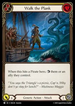 Walk the Plank (Yellow) (Rainbow Foil) - High Seas (Common) [SEA-236]