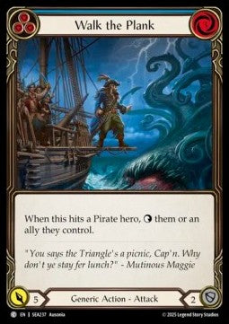 Walk the Plank (Blue) (Rainbow Foil) - High Seas (Common) [SEA-237]