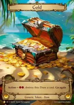 Gold (Extended Art Rainbow Foil) - High Seas (Token) [SEA-244]