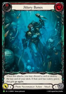 Jittery Bones (Red) (Extended Art Rainbow Foil) - GEM Pack Promos (Promo) [GEM-049]