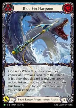 Blue Fin Harpoon (Extended Art Regular) - GEM Pack Promos (Promo) [GEM-054]