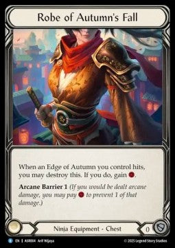 Robe of Autumn's Fall (Rainbow Foil) - Armory Deck: Ira (Rare) [ASR-004]