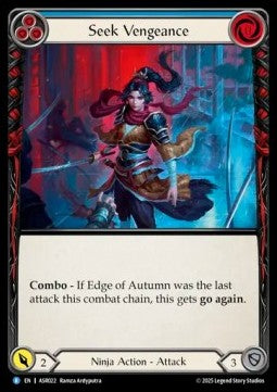 Seek Vengeance (Blue) (Regular) - Armory Deck: Ira (Rare) [ASR-022]
