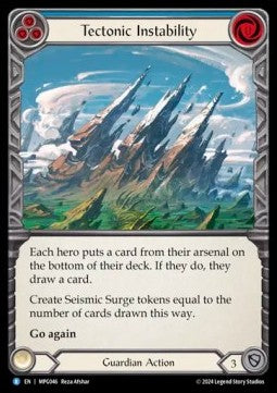 Tectonic Instability (Rainbow Foil) - Mastery Pack: Guardian (Rare) [MPG-046]