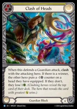 Clash of Heads (Rainbow Foil) - Mastery Pack: Guardian (Rare) [MPG-047]