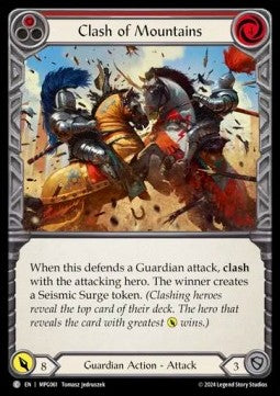 Clash of Mountains (Red) (Rainbow Foil) - Mastery Pack: Guardian (Common) [MPG-061]