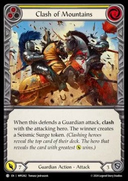 Clash of Mountains (Yellow) (Rainbow Foil) - Mastery Pack: Guardian (Common) [MPG-062]