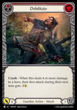 Debilitate (Red) (Regular) - Mastery Pack: Guardian (Common) [MPG-070]