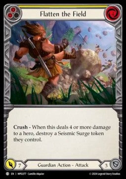 Flatten the Field (Yellow) (Regular) - Mastery Pack: Guardian (Common) [MPG-077]