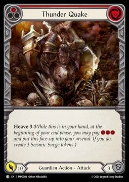 Thunder Quake (Red) (Regular) - Mastery Pack: Guardian (Common) [MPG-088]