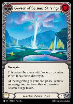 Geyser of Seismic Stirrings (Red) (Rainbow Foil) - Mastery Pack: Guardian (Common) [MPG-103]
