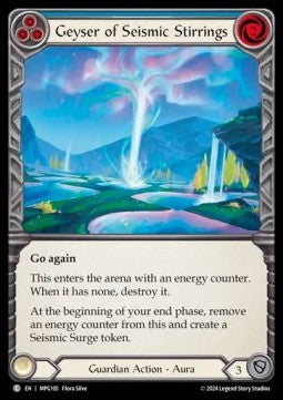 Geyser of Seismic Stirrings (Blue) (Rainbow Foil) - Mastery Pack: Guardian (Common) [MPG-105]