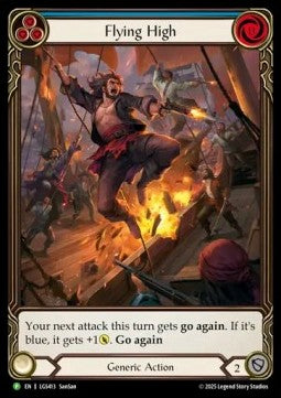 Flying High (Blue) (Extended Art Rainbow Foil) - LGS Promos (Promo) [LGS-413]