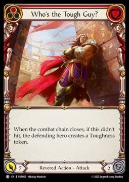 Who's the Tough Guy? (Red) (Rainbow Foil) - Super Slam (Common) [SUP-052]