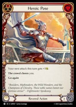 Heroic Pose (Red) (Regular) - Super Slam (Common) [SUP-057]