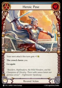 Heroic Pose (Blue) (Regular) - Super Slam (Common) [SUP-059]
