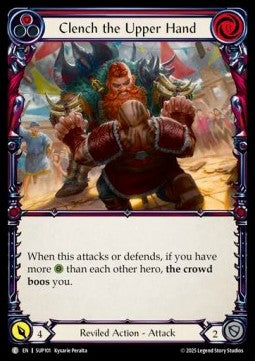 Clench the Upper Hand (Red) (Regular) - Super Slam (Common) [SUP-101]