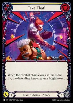 Take That! (Yellow) (Rainbow Foil) - Super Slam (Common) [SUP-112]