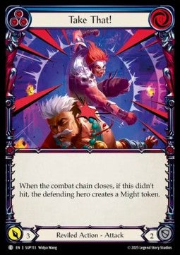 Take That! (Blue) (Rainbow Foil) - Super Slam (Common) [SUP-113]