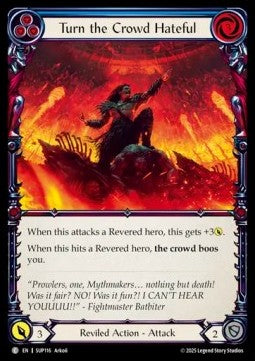 Turn the Crowd Hateful (Blue) (Regular) - Super Slam (Common) [SUP-116]