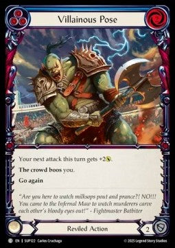 Villainous Pose (Blue) (Regular) - Super Slam (Common) [SUP-122]