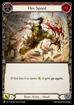 Flex Speed (Red) (Rainbow Foil) - Super Slam (Common) [SUP-146]