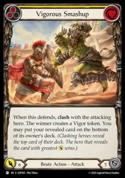 Vigorous Smashup (Yellow) (Rainbow Foil) - Super Slam (Common) [SUP-165]