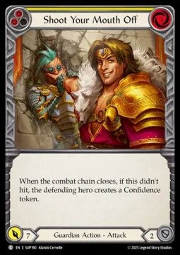 Shoot Your Mouth Off (Yellow) (Rainbow Foil) - Super Slam (Common) [SUP-190]