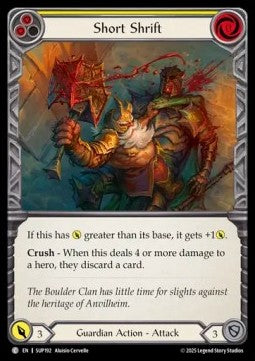 Short Shrift (Rainbow Foil) - Super Slam (Common) [SUP-192]